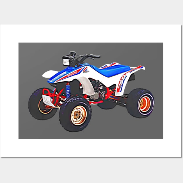 TRX 250R 1986 Wall Art by AdorableBadassRacing